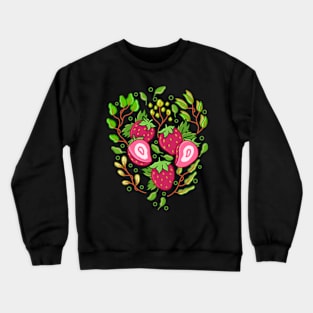 Strawberry Floral Crewneck Sweatshirt